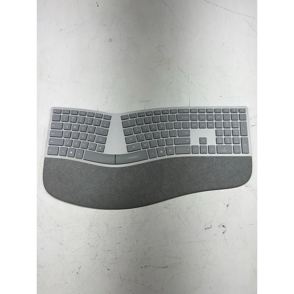 Microsoft Surface Ergonomic Keyboard 1786 Wireless Bluetooth Gray Tested Works